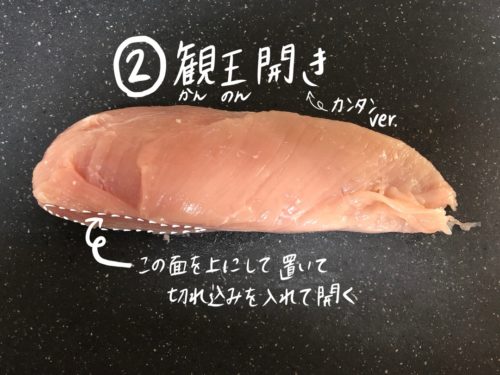 下味冷凍レシピに使える 画像あり 鶏胸肉の切り方 基本と応用4選 まゆtearoom